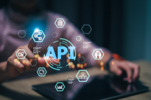 Diagram illustrating seamless API integration across small business systems.